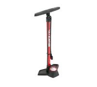 Pompe à pied profil avec manomètre Zefal MAX FP30 Rouge TU