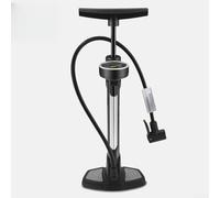 Pompe à pied verticale conçue pour le gonflage des pneus de vélo, cylindre en acier inoxydable renforcé, performance de 160 psi, surveillance de la pression en temps réel