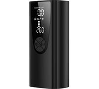 Pompe à pneu électrique pour vélo, design compact, gonflage rapide, noir