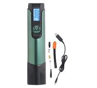 Pompe à Pneu électrique sans Fil Portable avec écran LCD, gonfleur d'air 70 W, Moteur Puissant pour Voiture, vélo, Moto, gonfleur de Pneu ABS en Alliage d'aluminium Vert