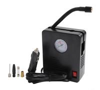 Pompe à pneu numérique 12 V Portable Compresseur d'air pour voiture - Lumière LED Auto Stop Manomètre - Comprend 3 buses pour vélo football - 100 PSI Max