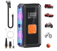Pompe À Pneus,Rechargeable avec Manomètre Numérique | Gonfleur De Pneu Portable Compresseur D'Air,pour Vélo Moto SUV Berline Jouets Gonflables Bouées Camping Extérieur Réparation