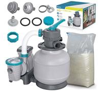 Pompe à sable pour piscine - BESTWAY - 8327 l/h - Pour piscines 1000-54500 l - Sable 25 kg inclus