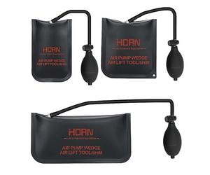 Pompe à sac de cale d'air, Kit de sac de cale d'air solide de 3 paquets de nivellement professionnel, installation de porte et de fenêtre de voiture et airbag (sacs gonflables 3 pièces)
