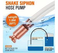Pompe à siphon auto-amorçante de 18 m, adaptée au transfert d'essence, d'eau et d'autres liquides