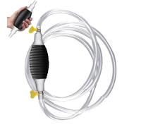 Pompe à Siphon de transfert de liquide manuelle, ventouse de carburant, tuyau d'ampoule en caoutchouc PVC transparent Flexible pour essence, essence, Diesel, eau, voiture Transparent 3m