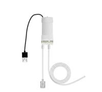 Pompe à siphon électrique pour aquarium - 3 W - Alimenté par USB - Aspirateur de gravier pour laver le sable et enlever les débris - 300 cm - Blanc