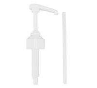 Pompe à sirop de café, 8 ml, presse, sauce aux huîtres, tête de pompe, distributeur de bouteille étanche, distributeur de liquide de laboratoire réglable pour la maison, le bar, (Blanche)