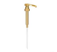 Pompe à sirop en plastique, buse de sirop, tête de pompe manuelle de mesure, tête de pompe 28/400 10 CC (doré)