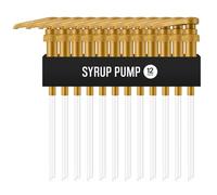 Pompe à sirop pour bouteilles de sirop de café - Lot de 12 pompes distributrices pour bouteilles de sirop aromatisant de 750 ml - Compatible avec Torani, Monin et plus encore - Pompe distributeur de