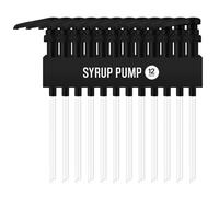 Pompe à sirop pour bouteilles de sirop de café - Lot de 12 pompes distributrices pour bouteilles de sirop aromatisant de 750 ml - Compatible avec Torani, Monin et plus encore - Pompe distributeur de
