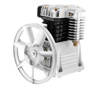 Pompe à TêTe De Compresseur D'Air Pac, TêTe De Pompe Compresseur Moteur, Outil Pneumatique 3hp, Type De Piston à Double Cylindre, Avec Silencieux, Pour SynthèSe Gaz RéFrigéRation (Argent, 960PRM)