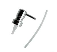 Pompe à tête ronde fiable en ABS pour bouteilles de 28/400 filetages pour applications liquides (argent)