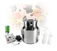 Pompe à Traire Automatique Batterie, 14L Trayeuse Électrique Portable ArrêT Automatique Est Plein, Trayeuse À Pompe À Vide À Pulsation，pour Chèvres et Vaches(SHEEP,Rechargeable version)