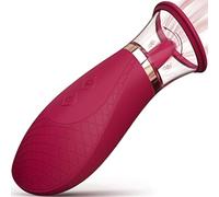 Pompe à Vagin avec Langue Vibrante pour Femme Puissant Vibromasseür Femme Clitoridien Süceur Point Ġ,Sextoys-e Femme Ṿib-r-an-t Aspiration,Puissant Modes de Vibration pour Femme St AG-01