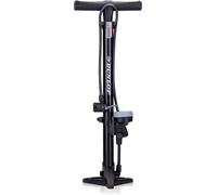 Pompe À Vélo Avec Double Valve - Pas De/Avec Manomètre - Pompe À Pied Pour Velo Avec 2 Adapteurs - Pour Valve Dunlop, Presta Et Schrader - Pompe 11-12bar/ 160-180 Psi - Plastique - Noir