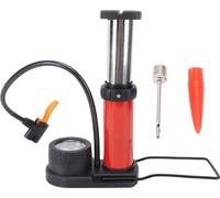 Pompe à vélo avec jauge Miniboden compacte pied portable pour voiture de moto électrique rouge