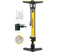 Dunlop – Pompe à vélo avec manomètre – Gonfleur pneus voiture/vélo – Valves Dunlop/Schrader/Françaises