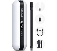 Pompe À Vélo Électrique 150psi,Pompe Velo Electrique,Mini Compresseur,Gonfleur Velo Portable, Banque De Puissance A2 Blanc Noir