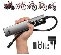 Pompe à vélo électrique Ventus Ride 150 PSI 10,3 bar, compresseur portable, compatibilité Presta/Schrader/Dunlop, vélo route et VTT