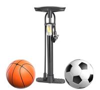 Pompe à Vélo,Gonfleur de Cycle Portable Haute Pression 11 Bar / 160 PSI - Pompe à Pied Solide - pour VTT Vélo de Route Scooter Foot Ballon Camping Randonnée Extérieur