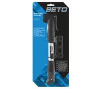 Pompe à vélo mini double casque en aluminium 8,5 bar