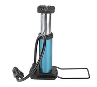 Pompe à Vélo, Pompe à Air de Vélo, Pompe à Pneu de Vélo, Longueur de Tuyau d'air de 17,7 Pouces, Mini Pompe à Pied de Vélo Portable en Alliage d'aluminium, Pompe de Gonflage au