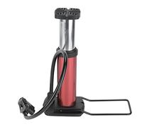 Pompe à Vélo, Pompe à Pneu de Vélo, Longueur de Tuyau d'air de 17,7 Pouces, Mini Pompe à Pied de Vélo Portable en Alliage d'aluminium, Pompe de Gonflage au Sol, Mini Pompe à