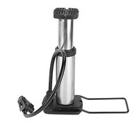 Pompe à Vélo, Pompe à Pneu de Vélo, Longueur de Tuyau d'air de 17,7 Pouces, Mini Pompe à Pied de Vélo Portable en Alliage d'aluminium, Pompe de Gonflage au Sol, Mini Pompe à