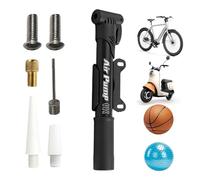 Pompe à vélo | Pompe de gonflage manuelle pour pneu de vélo avec 4 | Convient pour basket-ball, moto, ballon, football, voyage, cyclisme, vélo et