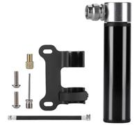 Pompe à vélo portable haute pression, capacité de 120 psi, alliage d'aluminium avec tuyau amovible pour un gonflage pratique des vélos et des articles de sport (noir)