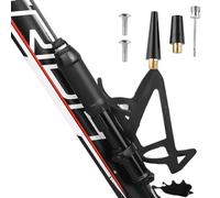 Pompe à vélo portable - Kit de réparation haute pression - Léger - Pompe à pneu de vélo - Accessoires de sport pour trekking, camping, terrain, vélo de graisse
