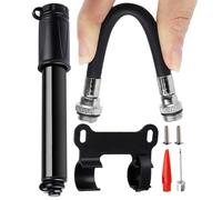 Pompe À Vélo Portable - Pompe À Air Portable pour Pneus De Bicyclette Et VTT | Outil Multifonction avec Tuyau, Équipement Sportif Gonflage Rapide pour Usage Extérieur, Montagne, Route, Urbain, Rando