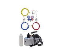 Pompe à vide 100 L min avec manomètre à 2 voies en kit d outils