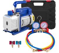 Pompe à vide 4 CFM - VEVOR - Climatisation Frigoriste Mono-étage - 1/3 HP - 1720 tr-min