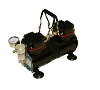 POMPE A VIDE COMPRESSEUR BI-CYLINDRE 1/3CV 4 BARS AVEC MANOMETRE