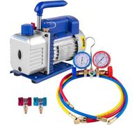 Pompe à vide, construction robuste, utilisation simple, manomètre 3CFM 1-4HP