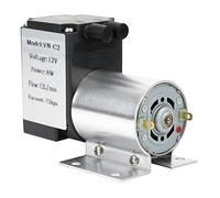 Pompe à vide de grande puissance, pompe d’aspiration à pression négative, vide élevé - 72 kPa, 8 W, 12 L/min, pompe à membrane sans avec support, pour l’analyse des gaz et (DC12V)