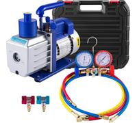 Pompe à vide, débit 4CFM, durable et efficace, jauge 48CFM 1-3HP, EU