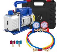 Pompe à vide, débit, jauge à 2 voies, manomètre 4CFM 1-3 HP, EU