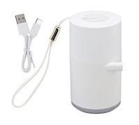 Pompe à Vide électrique, Pompe Gonflable à Chargement USB avec lumière pour Camping en Plein air (Blanche)