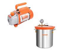 Pompe à vide et ensemble de chambres, déplacement de 3,5 CFM, capacité de 5 gallons, 35CFM 5 gallons