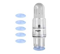 Pompe à vide manuelle pour homme avec cinq anneaux en silicone entraînement de puissance contrôle progressif du volume et des sensations pour exploration intime maîtrisée