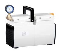 Pompe à vide membrane sans huile, pression positive et négative, petite pompe d'aspiration électrique portable for laboratoire Pour une utilisation DIY(LC-85C)
