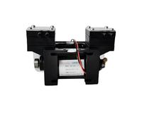 Pompe à vide miniature 12 V/220 V, haute pression positive et négative, instrument de beauté grand débit, pompe membrane double tête silencieuse pour le bricolage(AC220)