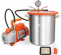 Pompe à vide multifonctionnelle - Chambre à vide 19L - Pompe à vide 100L/min 150W AC - 220V/50HZ 1440U/min - Capacité d'huile 5pa 250ml - Appareils à vide HVAC - Pompe à vide de refroidissement
