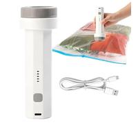 Pompe À Vide Pompage Portable sans Fil Ergonomique Et Réutilisable | Pompe à sacs de stockage sous vide pour Vêtements Couvertures Literie Matelas Bagages Flotteurs Anneaux de
