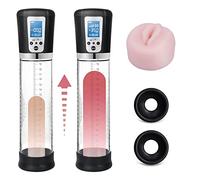 Pompe à vide pour pénis, avec vide poussé électrique pour l'agrandissement du pénis,4 intensités d'aspiration Pompe à pénis avec poche pour la masturbation masculine érections automatiques plus fortes