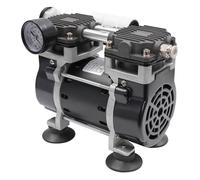 Pompe à vide sans huile, 150 W Pompe à vide de laboratoire industriel 1450 tr/min Compresseur aérographe Faible bruit, Pompe à dépression Convient pour les machines médicales, les laboratoires