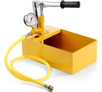 Pompe à vide SM® - 25 Bar Max - Kit de pompe de remplissage avec vanne simple et manomètre - Réservoir d'eau de 5 L - Tuyau de 1 m avec raccord fileté mâle 1/2'' pour tuyauterie.